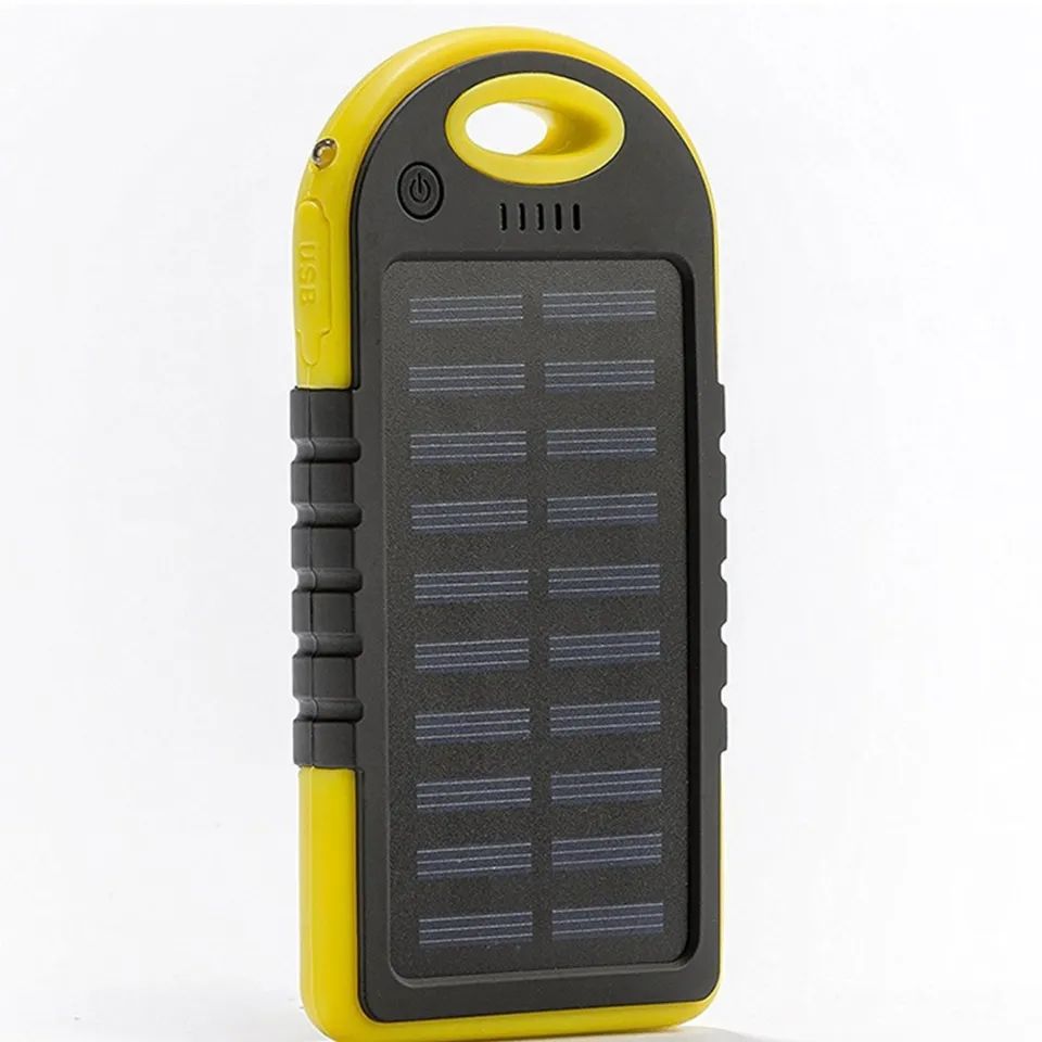 5000mAh Polymer Battery Solar Power Bank Waterproof Solar Camping Portable Mobile Phone Charging Station - Oshi.pk - Buy & Sell Online