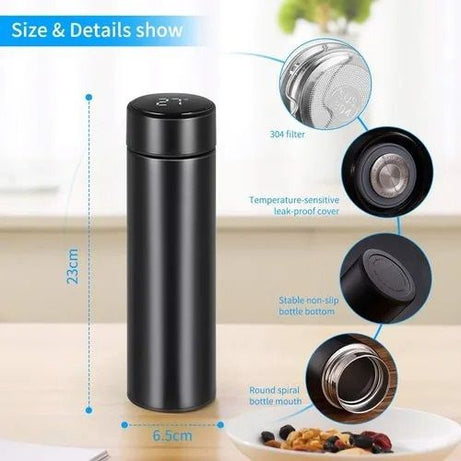 500ML Smart Thermos Water Bottle Led Digital Temperature Display Stainless Steel Coffee Thermal Mugs Intelligent Insulation Cups - Oshi.pk - Buy & Sell Online