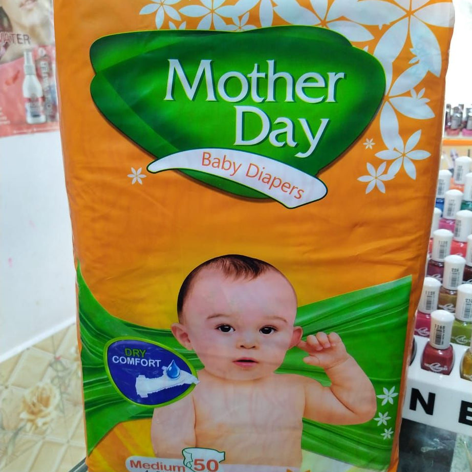 50PCS BABY PAMPER HIGH QUALITY MOTHER DAY DIAPERS MEDIUM 4-9kg 50 DIAPERS No 3 - Oshi.pk - Buy & Sell Online