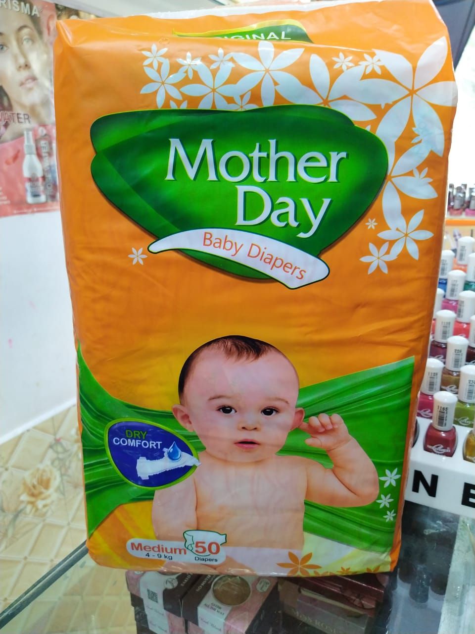 50PCS BABY PAMPER HIGH QUALITY MOTHER DAY DIAPERS MEDIUM 4-9kg 50 DIAPERS No 3 - Oshi.pk - Buy & Sell Online