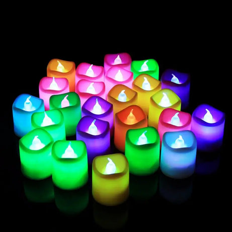 LED Tea Light Candles - Multicolor (Pack of 6) - Oshi.pk - Buy & Sell Online