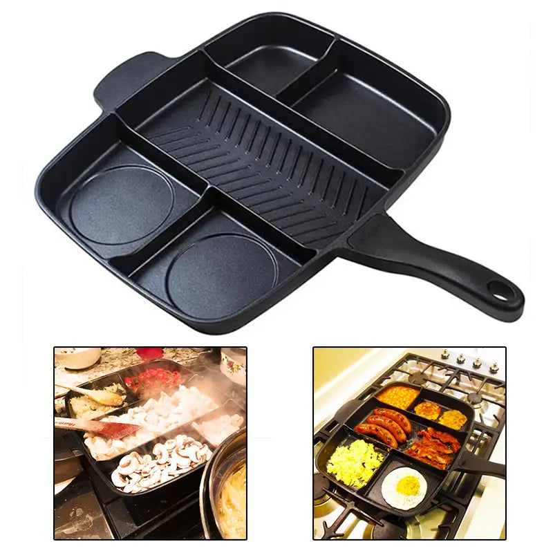 Magic Pan 5 in 1 Aluminum Non-Stick Frying Pan - Oshi.pk - Buy & Sell Online