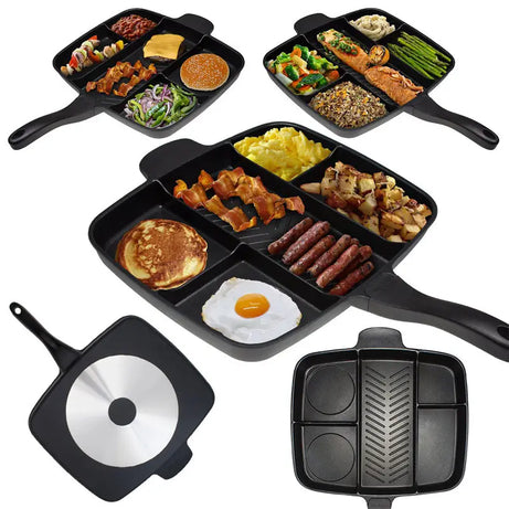 Magic Pan 5 in 1 Aluminum Non-Stick Frying Pan - Oshi.pk - Buy & Sell Online