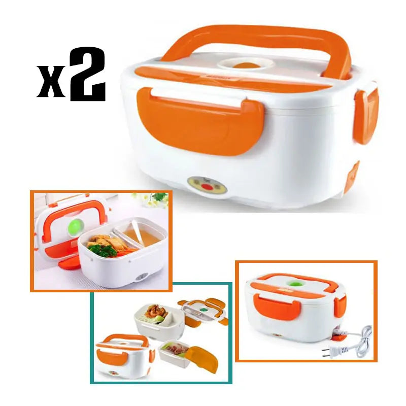 Multi Function Electric Lunch Box (Pack of 2) - Oshi.pk - Buy & Sell Online