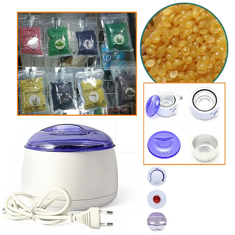 Make Up Tools Set of 2: 1 Pro Wax 100 + 1 Hair Removing Hard Beans Wax Strip Less (100 gm) - Oshi.pk - Buy & Sell Online
