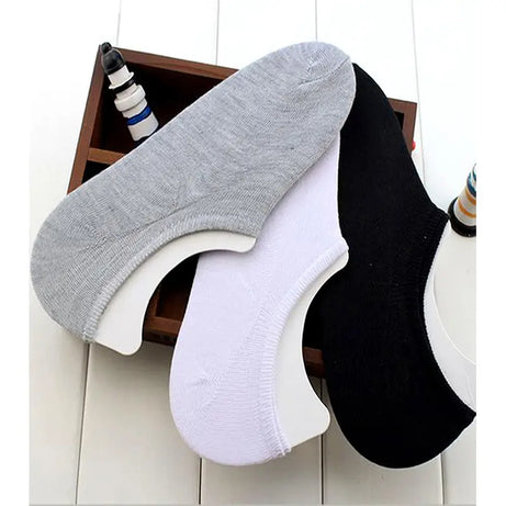 Mens Cotton Low Cut Loafer Liner Non Slip Socks (Pack of 6) - Oshi.pk - Buy & Sell Online
