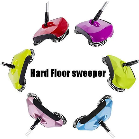 Sweep Drag All - In - One No Electricity Spin Broom Vacuum Cleaner 360 Sweep The Floor Machine - Oshi.pk - Buy & Sell Online