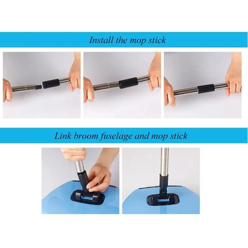 Sweep Drag All - In - One No Electricity Spin Broom Vacuum Cleaner 360 Sweep The Floor Machine - Oshi.pk - Buy & Sell Online