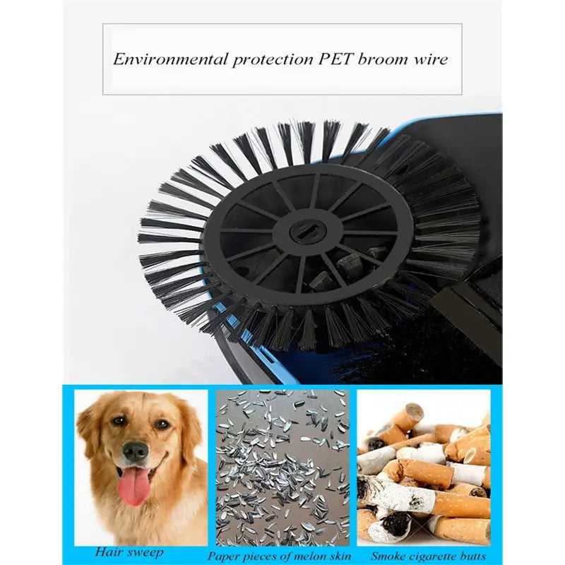 Sweep Drag All - In - One No Electricity Spin Broom Vacuum Cleaner 360 Sweep The Floor Machine - Oshi.pk - Buy & Sell Online