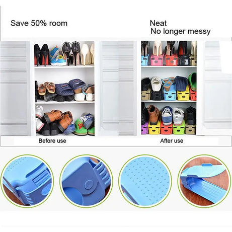 Easy Shoe Organizer - Easily Organize Your Shoes Using Half The Space (4 Pairs) - Oshi.pk - Buy & Sell Online