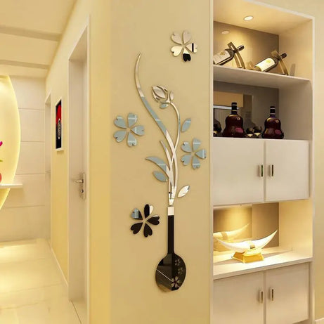 Vase Plum Flower Crystal DIY 3D 2mm Acrylic Wall Art (24*60 inches) - Oshi.pk - Buy & Sell Online