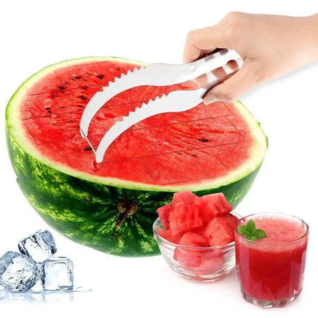 Stainless Steel Watermelon Slicer & Server - Oshi.pk - Buy & Sell Online