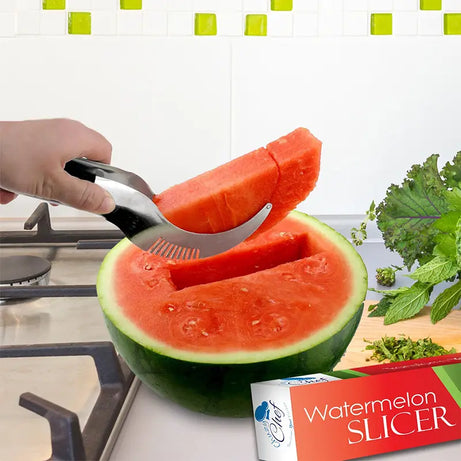 Stainless Steel Watermelon Slicer & Server - Oshi.pk - Buy & Sell Online