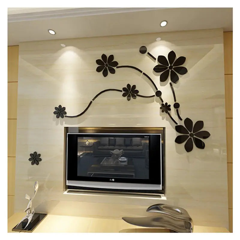 Cherry Blossoms Corner DIY 3D 2mm Acrylic Wall Art (48x60 inches) - Oshi.pk - Buy & Sell Online