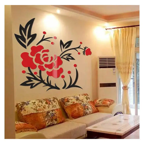 Flower Peony DIY 3D 2mm Acrylic Wall Art (48x48 inches) - Oshi.pk - Buy & Sell Online
