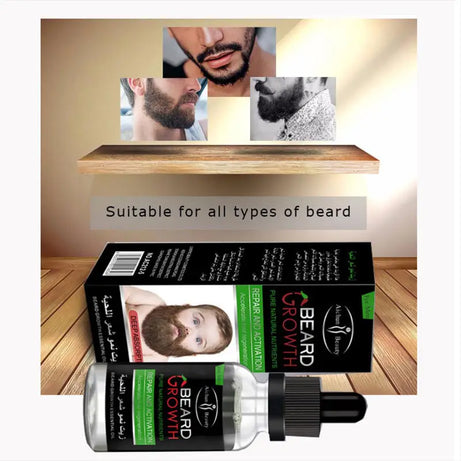 Hair & Beard Growth Essential Oil Enhance Facial Whiskers Nutrition Moustache (Pack of 2) - Oshi.pk - Buy & Sell Online