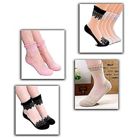 Pack of 4 Ultra Thin Breathable Socks