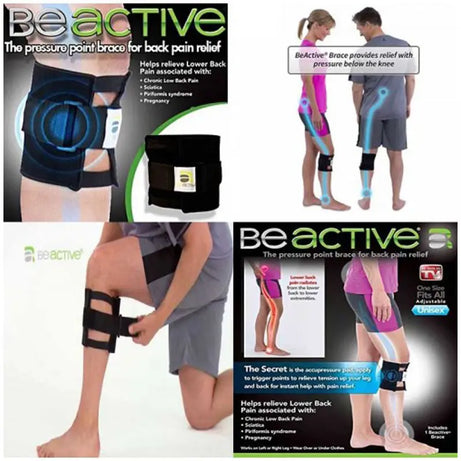 Be-Active Brace Leggings Pressure Point  Acupressure Pad Back Pain (Set Of 2)