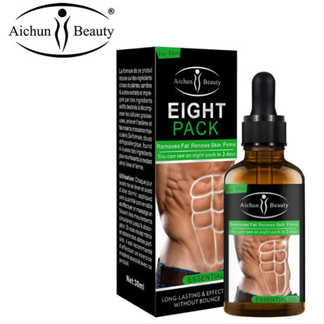 Eight Pack Abdominal Essential Oil For Men Strong Belly Burning Muscle 30ml