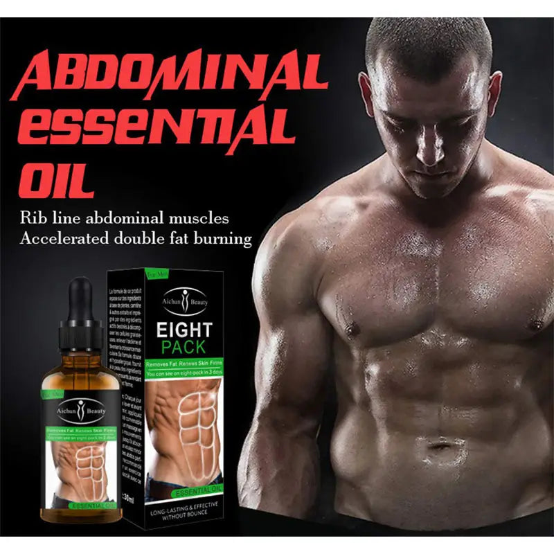 Eight Pack Abdominal Essential Oil For Men Strong Belly Burning Muscle 30ml - Oshi.pk - Buy & Sell Online