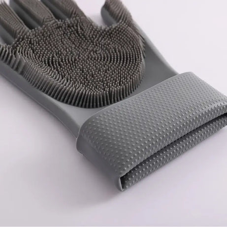 Silicone Magic Cleaning Gloves With Wash Scrubber (Pair) - Oshi.pk - Buy & Sell Online
