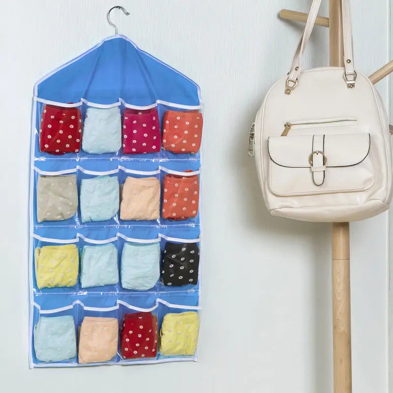 Hanging Closet Organiser Multifunctional 16 Pockets 4 pcs - Oshi.pk - Buy & Sell Online