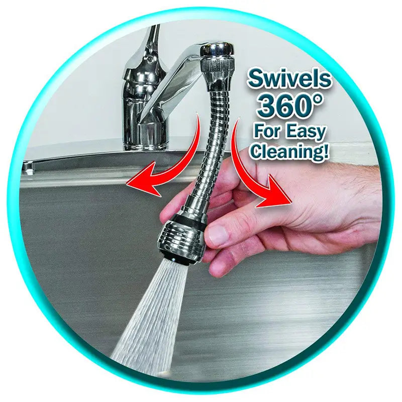 Turbo Flex 360 Instant Hands Free Faucet Swivel Spray Sink Hose - Oshi.pk - Buy & Sell Online
