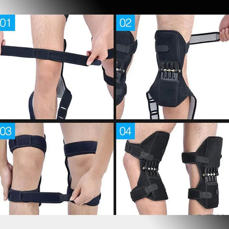 KNEEPAD - Spring Loaded POWER LEG Knee Joint Support Pads (Pair - For Both Knees) - Oshi.pk - Buy & Sell Online