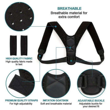 Energizing Posture support Brace Adjustable Straight Strap for Men and Women - Oshi.pk - Buy & Sell Online