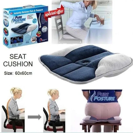 Pure Posture Seat Cushion - Avoid Pain - Oshi.pk - Buy & Sell Online