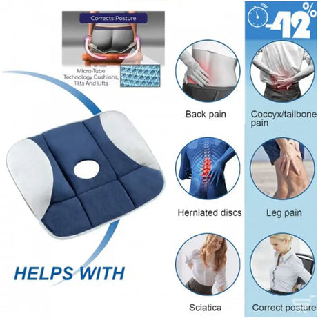 Pure Posture Seat Cushion - Avoid Pain - Oshi.pk - Buy & Sell Online