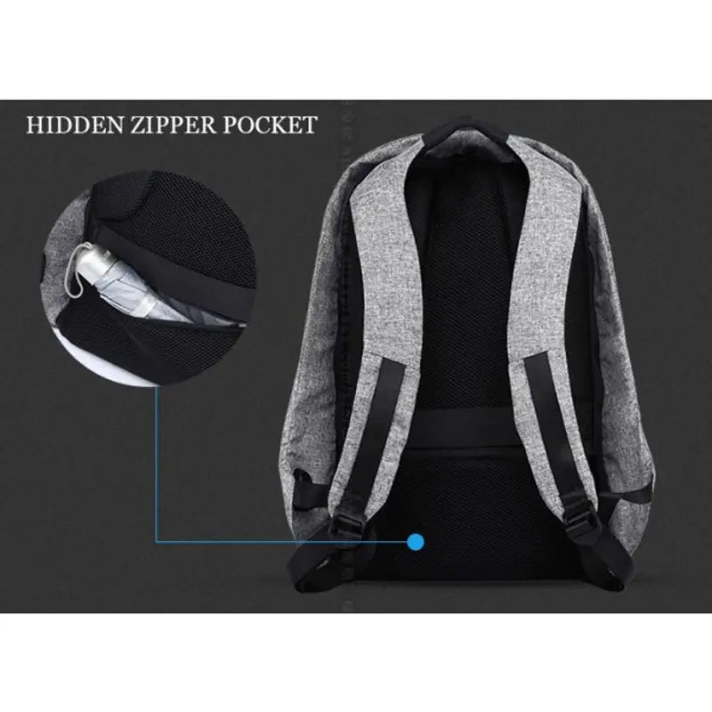 Waterproof Anti Theft USB Charging Anti-Cut Shock Proof Sports Backpack - Oshi.pk - Buy & Sell Online