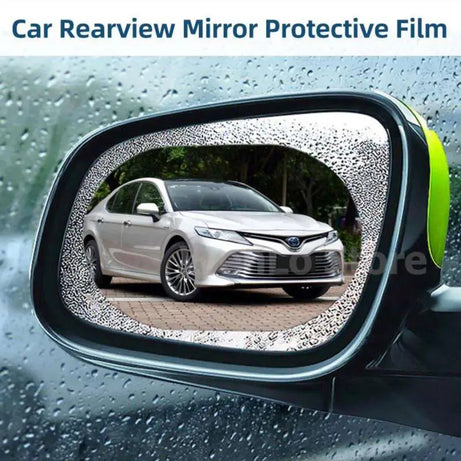 HD Anti-Fog Waterproof Rain Resistant Rearview Car Mirror Screen Protector 2 Pcs - Oshi.pk - Buy & Sell Online