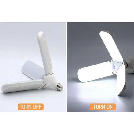 LED Foldable Fan Blade Angle Adjustable Light Bulb for Indoor Home Decor - Oshi.pk - Buy & Sell Online