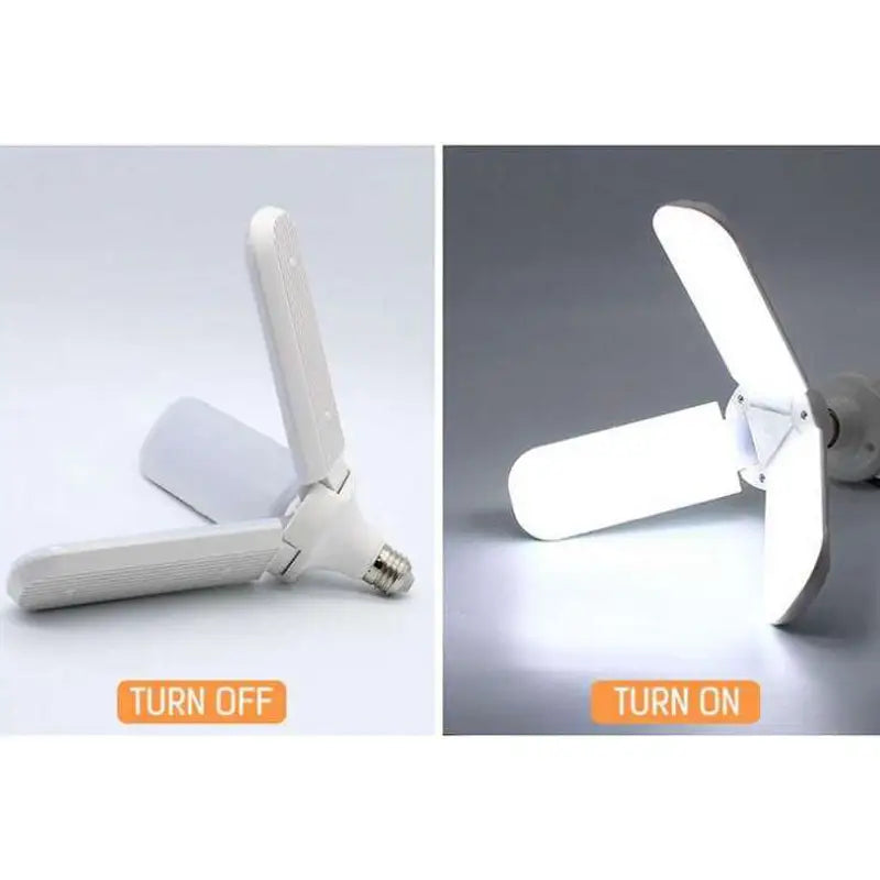 LED Foldable Fan Blade Angle Adjustable Light Bulb for Indoor Home Decor - Oshi.pk - Buy & Sell Online