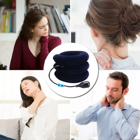 Cervical Neck Traction Device, Inflatable Cervical Pillow with Collar Adjustable - Oshi.pk - Buy & Sell Online