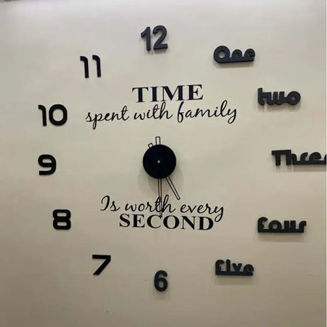 Cooper With Family Combo 2mm DIY 3D Acrylic Wall Clock (32 inches ) - Oshi.pk - Buy & Sell Online