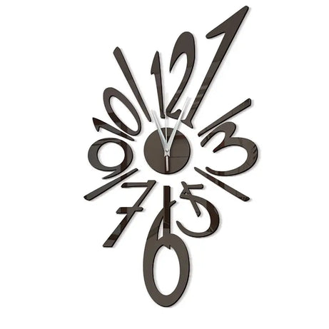 Exaggerated number 2mm DIY 3D Acrylic Wall Clock (35*35 Inches) - Oshi.pk - Buy & Sell Online