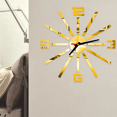 Artistic 2mm DIY 3D Acrylic Wall Clock (35*35 Inches) - Oshi.pk - Buy & Sell Online