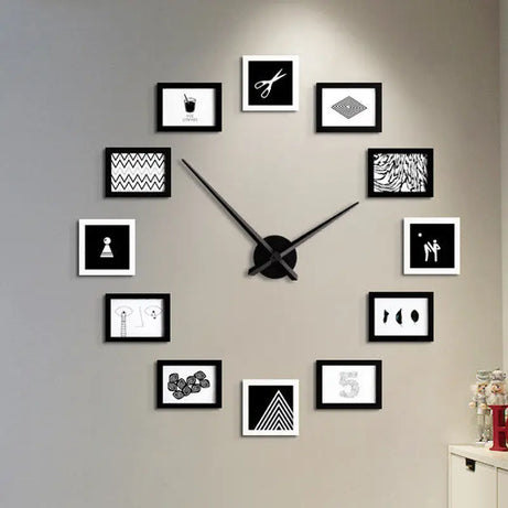 Real Family Frame 2mm DIY 3D Acrylic Wall Clock (42*42) - Oshi.pk - Buy & Sell Online