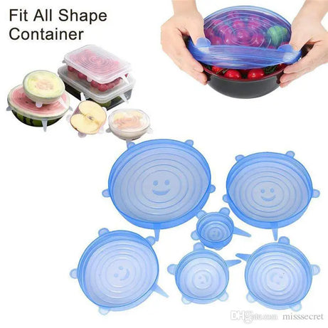 Silicone Stretch Lids 6-Pack of Various Sizes - Oshi.pk - Buy & Sell Online