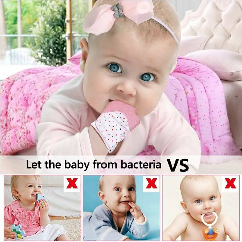 Baby Silicone Teething Mitten Glove - Oshi.pk - Buy & Sell Online