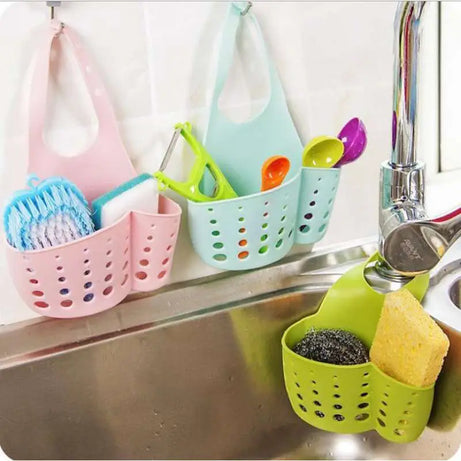 Hanging Drain Holder Sink Basket Bathroom Kitchen Storage Racks Organizers (Pack of 2)