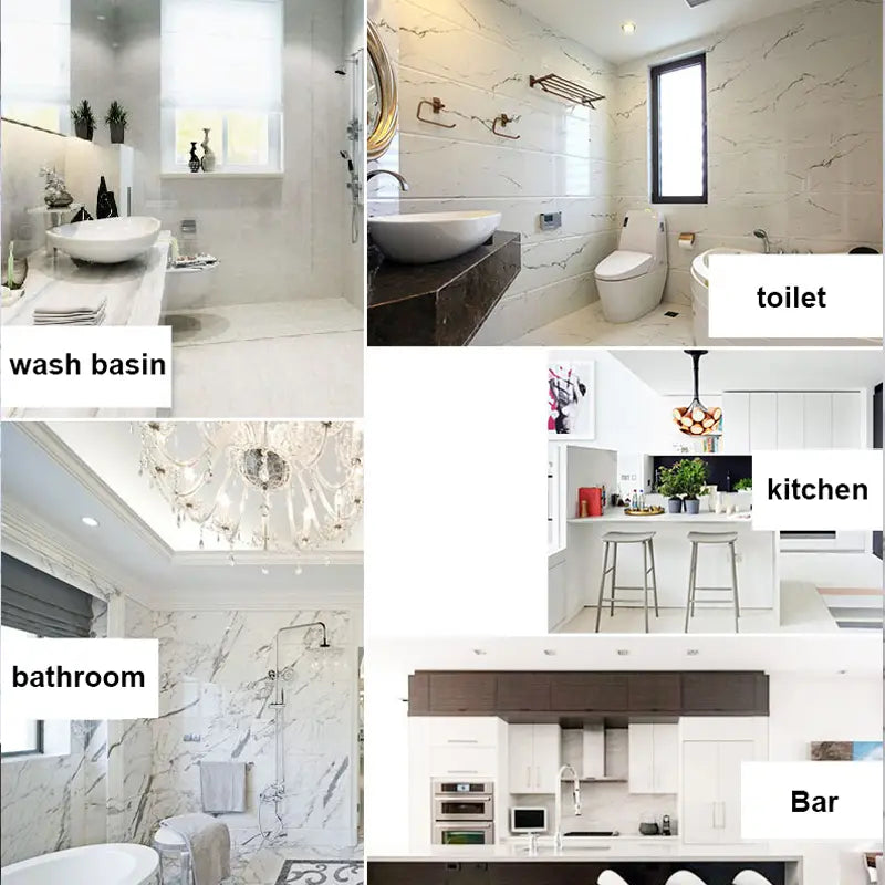 Waterproof PVC Marble Pattern Stickers Self Adhesive Wallpaper (2-Sheets) - Oshi.pk - Buy & Sell Online
