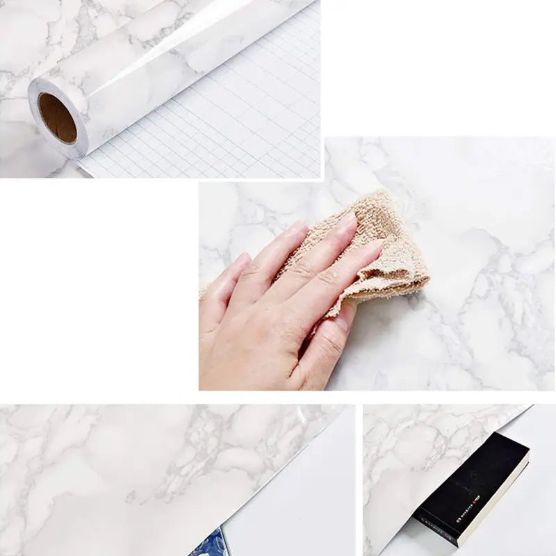 Waterproof PVC Marble Pattern Stickers Self Adhesive Wallpaper (2-Sheets) - Oshi.pk - Buy & Sell Online