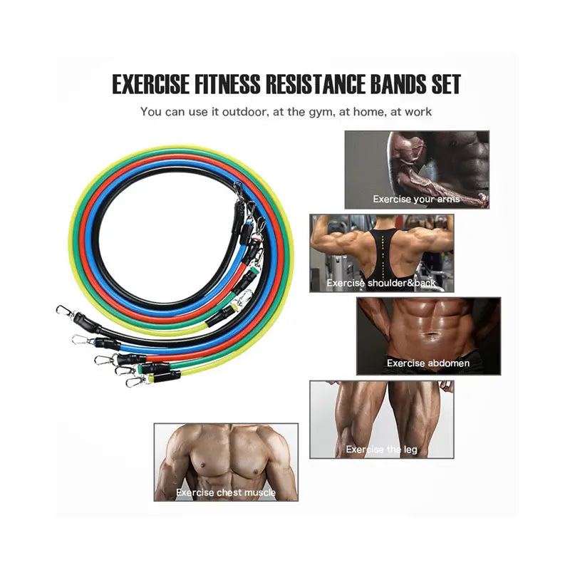 The set resistance tube of liveup is suitable for chest, arm, leg, back and for overall back posture. - Oshi.pk - Buy & Sell Online