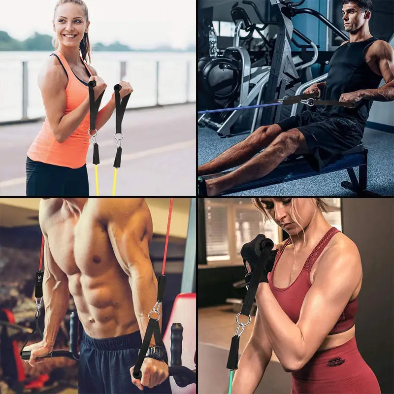 The set resistance tube of liveup is suitable for chest, arm, leg, back and for overall back posture. - Oshi.pk - Buy & Sell Online