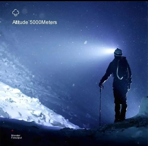 5LED Headlight Flashlight Rechargeable Light with Flashing for Outdoor Climbing & Camping Ligh - Oshi.pk - Buy & Sell Online