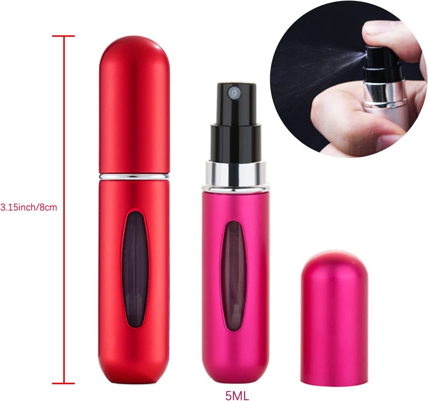 5ml Portable Mini Refillable Perfume Atomizer Bottle With Spray Scent Pump Empty Cosmetic Containers Spray Atomizer Bottle For Travel Multicolor New - Oshi.pk - Buy & Sell Online