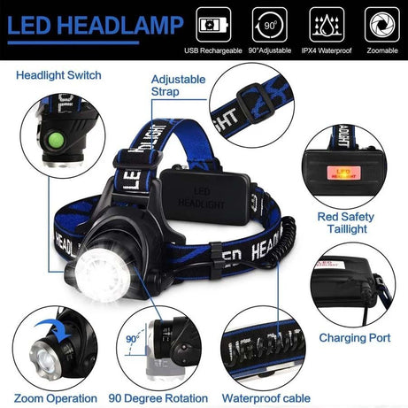 5W LED Headlight torch lamp hiking home outdoor - Oshi.pk - Buy & Sell Online